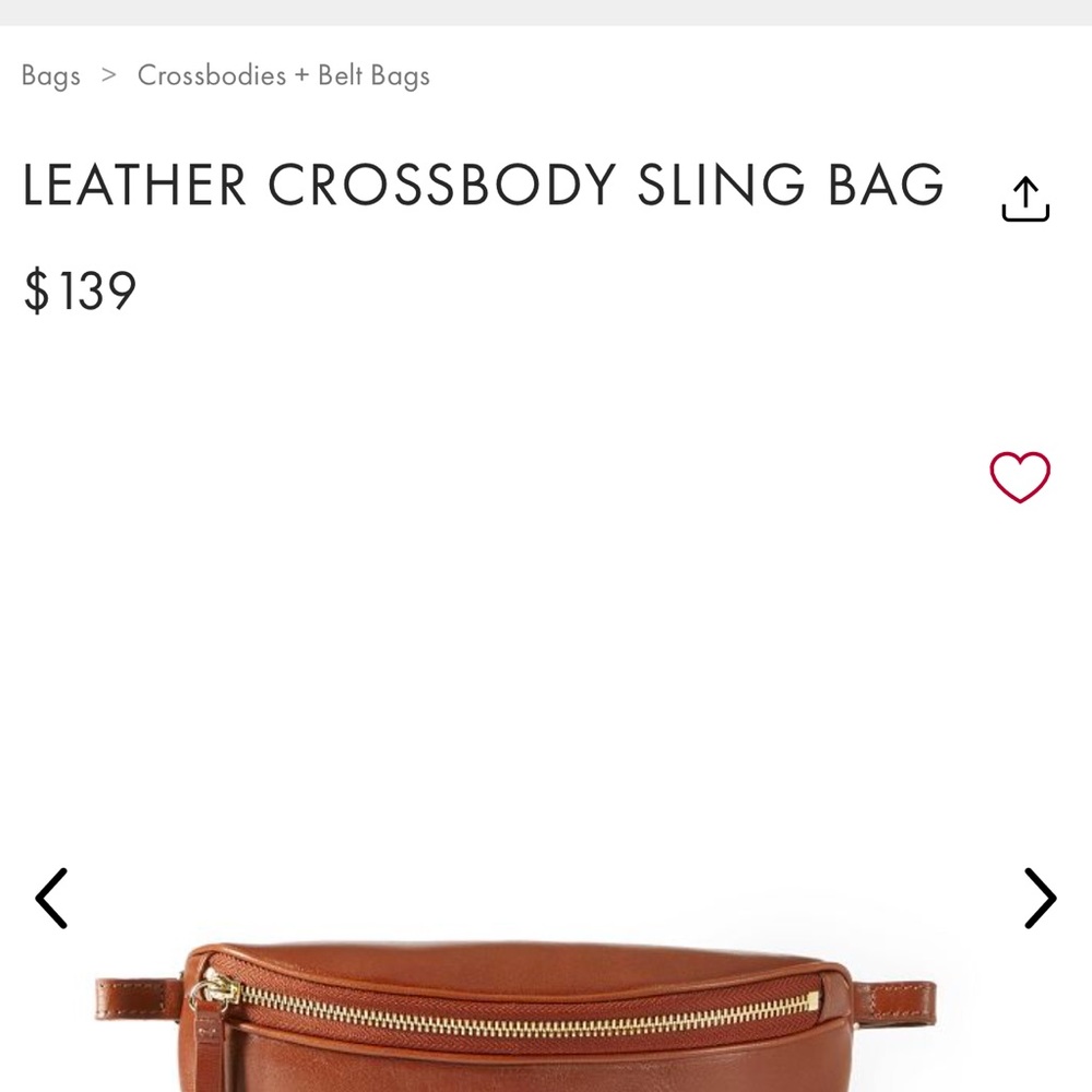 Elegant Brown Leather Sling Bag